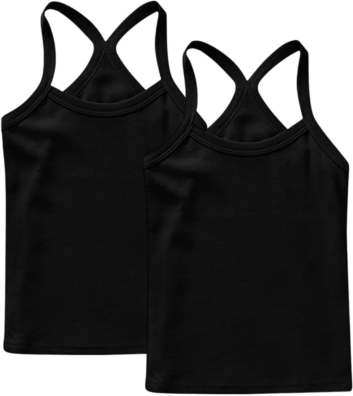 Детский топ на бретелях Generic, 2 штуки, Black