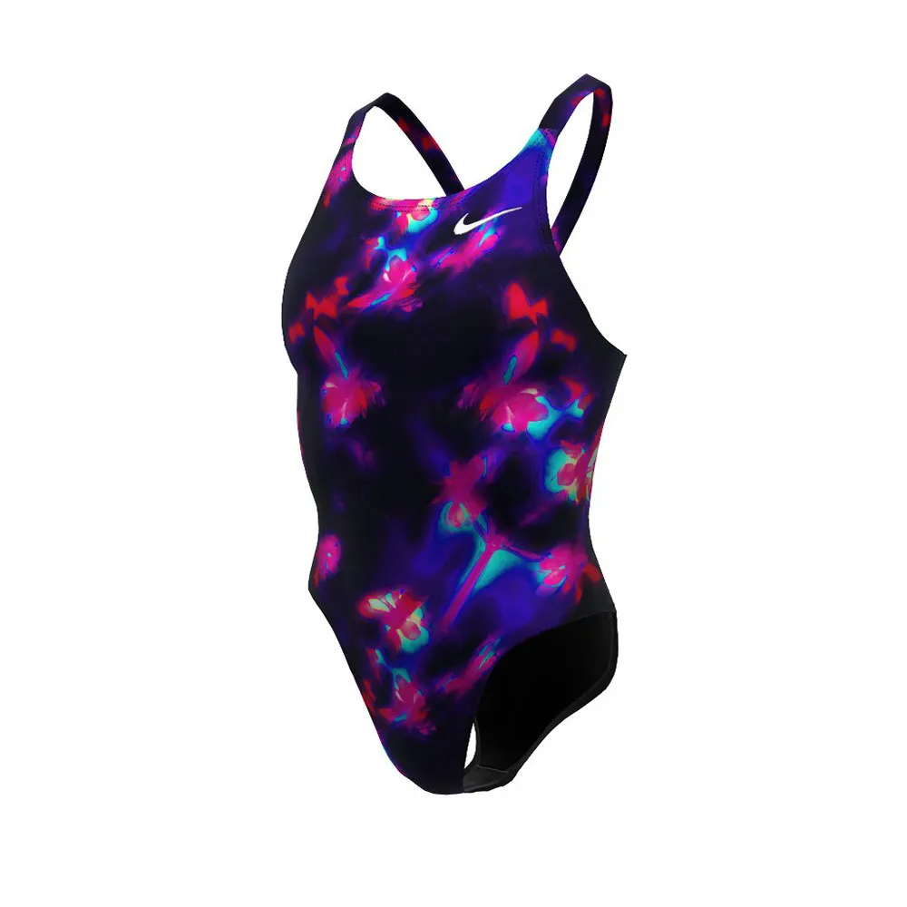 

Купальник Nike Hydrastrong Multi Print Fastback, черный