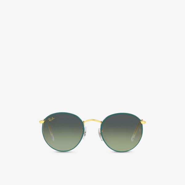 

RB3447JM круглые солнцезащитные очки в металлическом корпусе Ray-Ban, зеленый