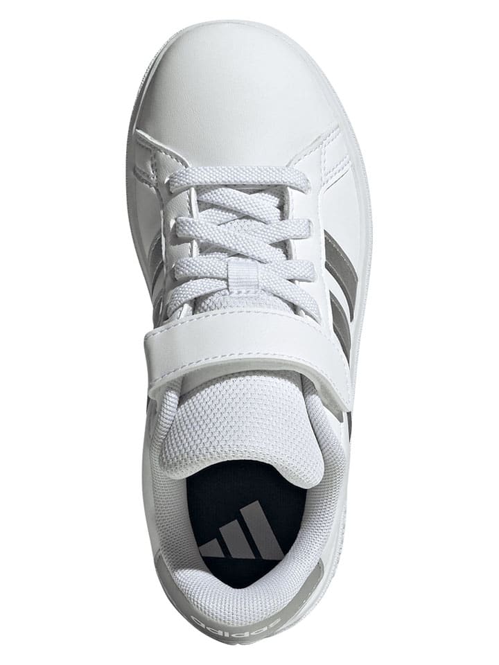 Adidas Кроссовки "Grand Court 2.0" в бело-серебристой расцветке — фото 3