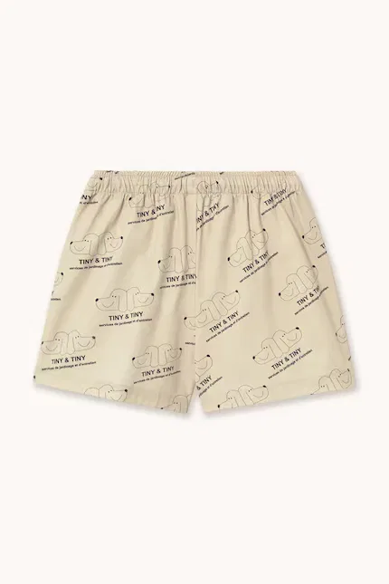 Шорты с узором Twill Shorts Tinycottons, бежевый — фото 3