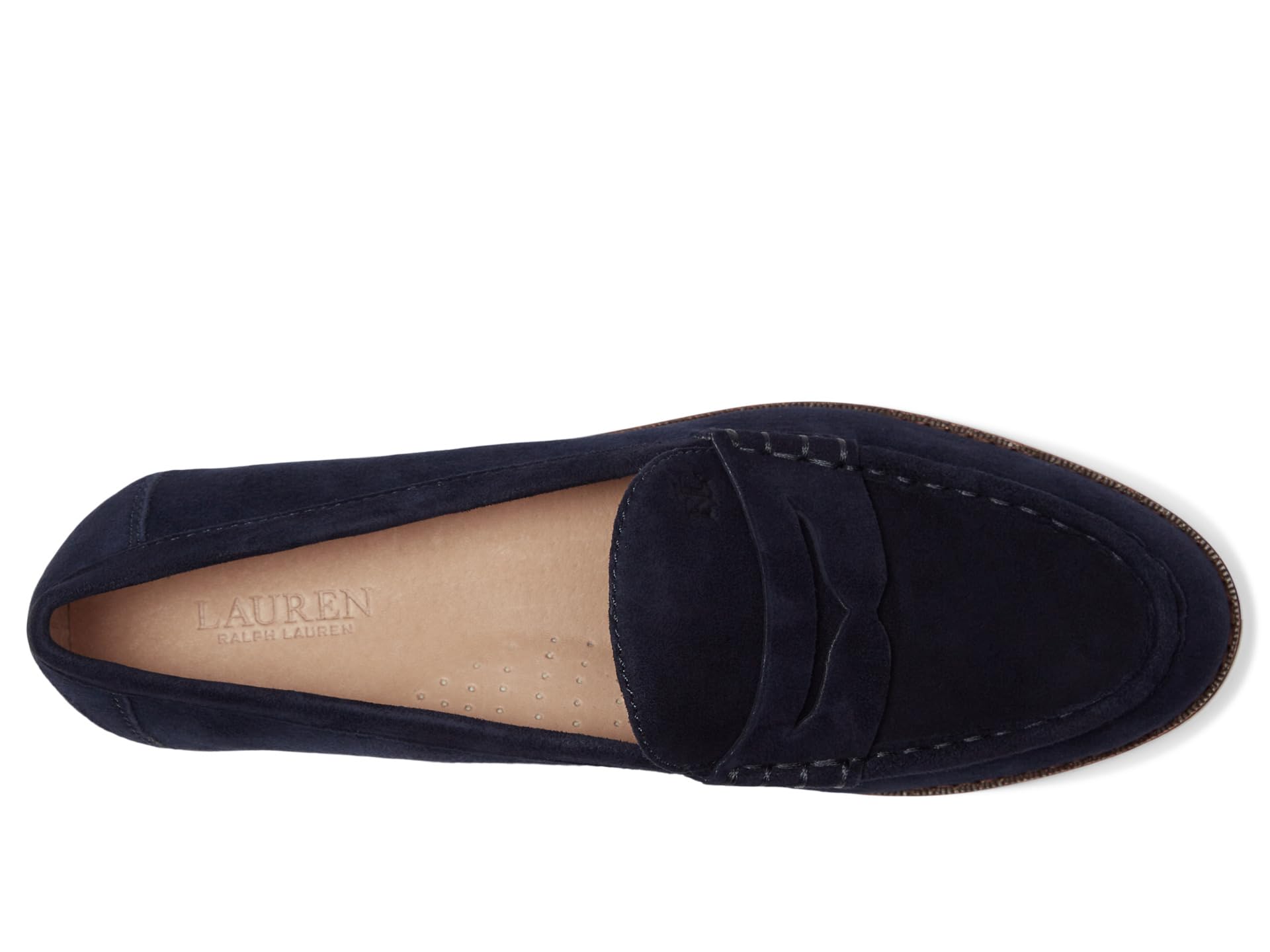 Лоферы Lauren Ralph Lauren Wynnie Suede Loafers, цвет Lauren Navy — фото 2