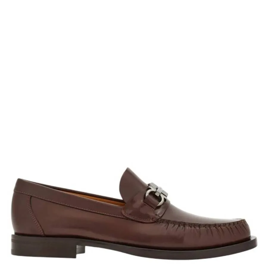 Лоферы Ferragamo Fort Gancini Horsebit, коричневый