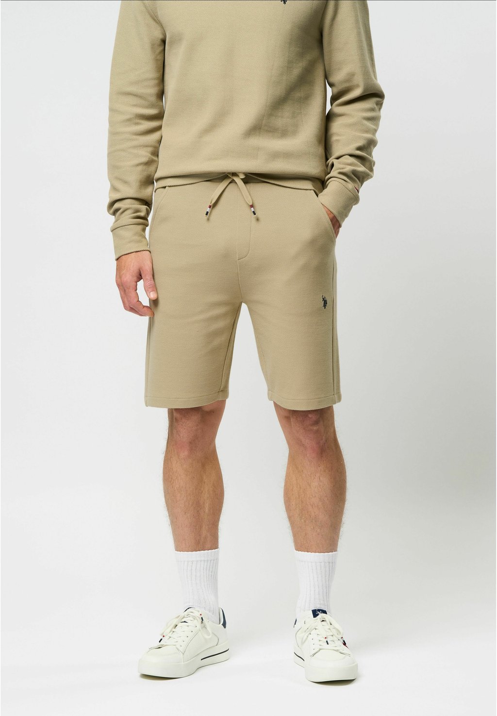 

Шорты MALIK - Tracksuit bottoms U.S. Polo Assn., бежевый
