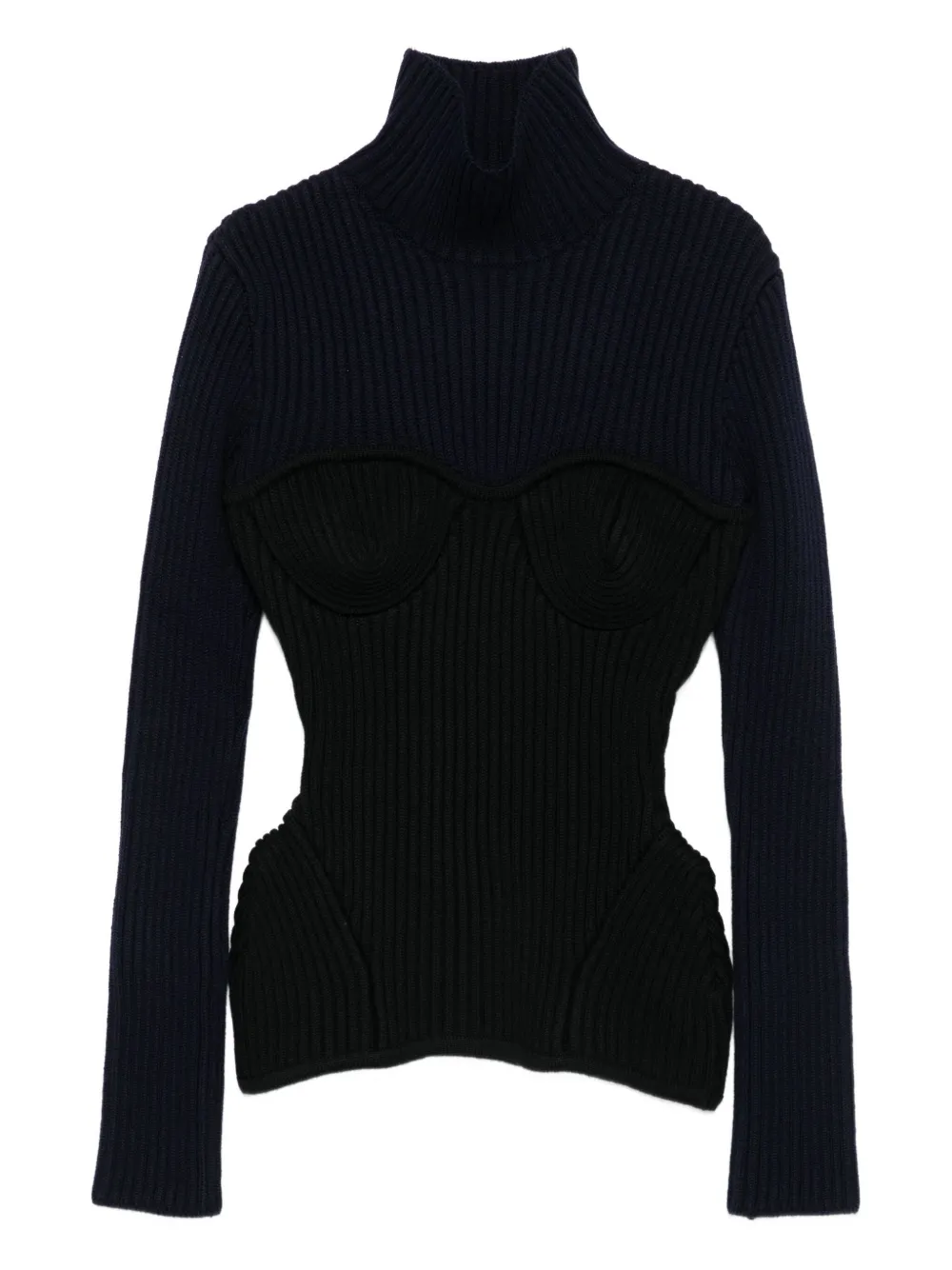 

Толстовка из смесовой шерсти мериноса Jean Paul Gaultier, черный