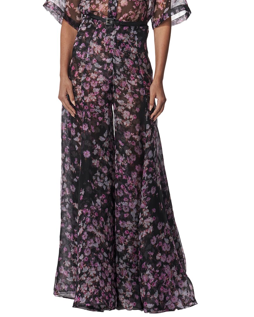 

Шелковые брюки-палаццо Carolina Herrera, черный