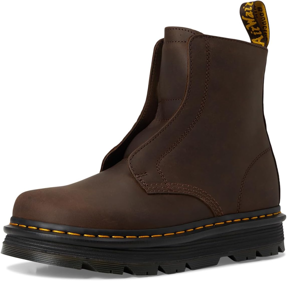 Ботинки Dr. Martens Zebzag без шнурков, унисекс для взрослых, темно-коричневый — фото 2