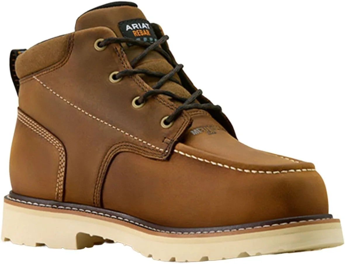 Мужские рабочие ботинки ARIAT Rebar Lift Chukka с защитным носком и композитной вставкой, коричневый