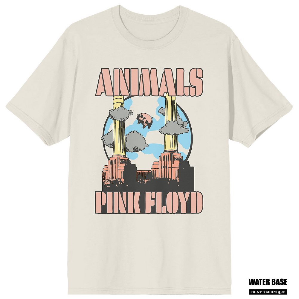 

Мужская футболка с рисунком Pink Floyd Animals Album Art Licensed Character, кремовый