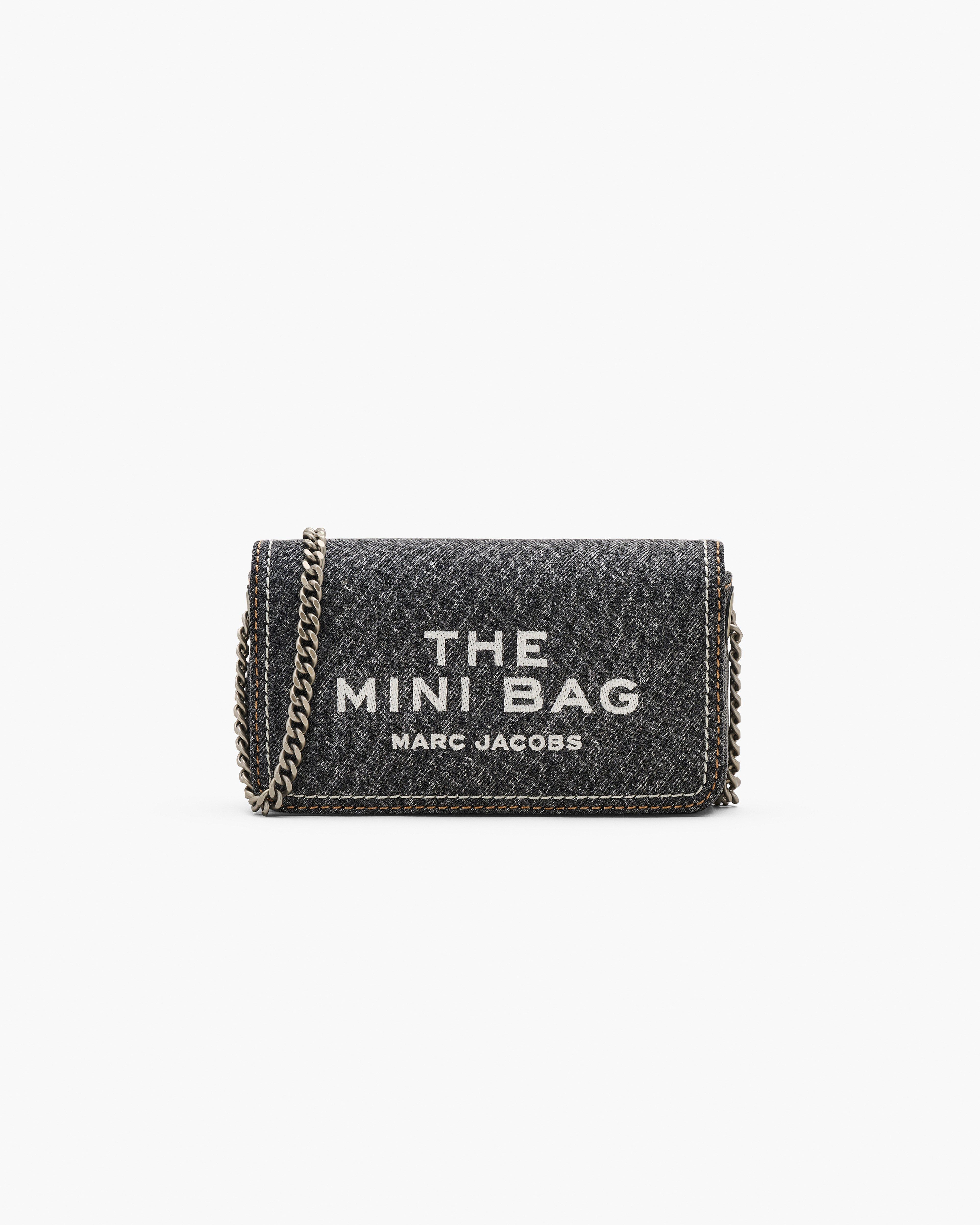 

Мини-сумка на цепочке из денима Marc Jacobs, цвет Black Wash