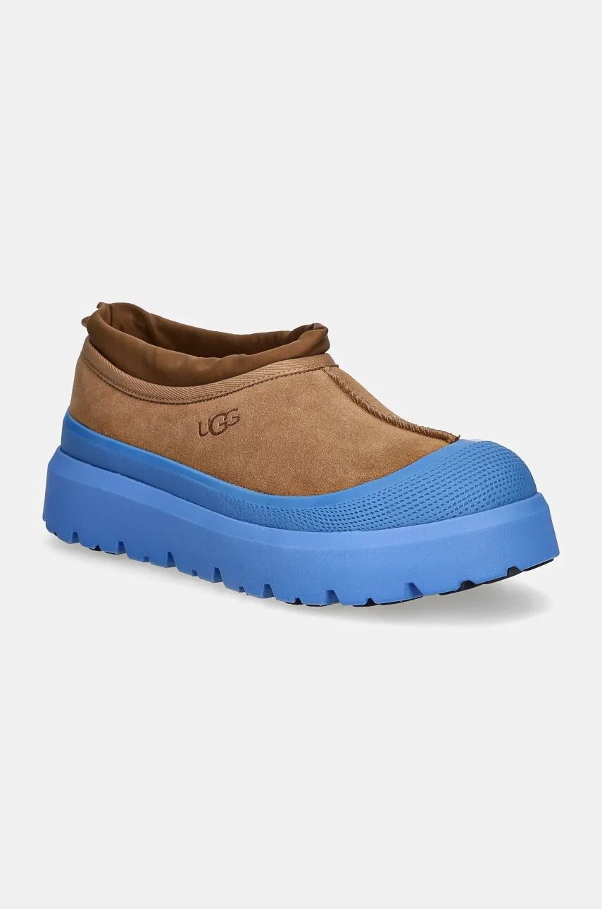 Мужские ботинки UGG Tasman Weather Hybrid короткие из замши, коричневый/синий