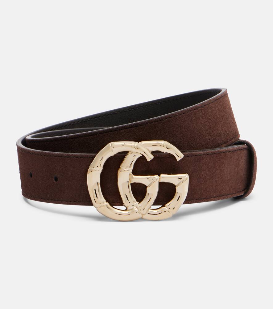 

Ремень GG из замши Gucci, Chocolat