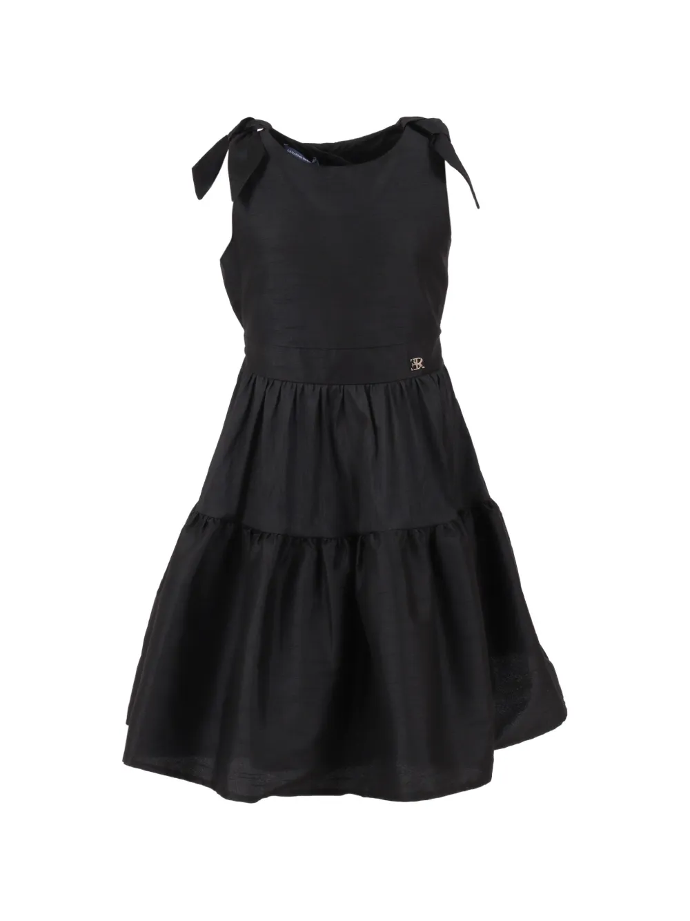 

Платье без рукавов с бантом Ermanno Scervino Junior, черный