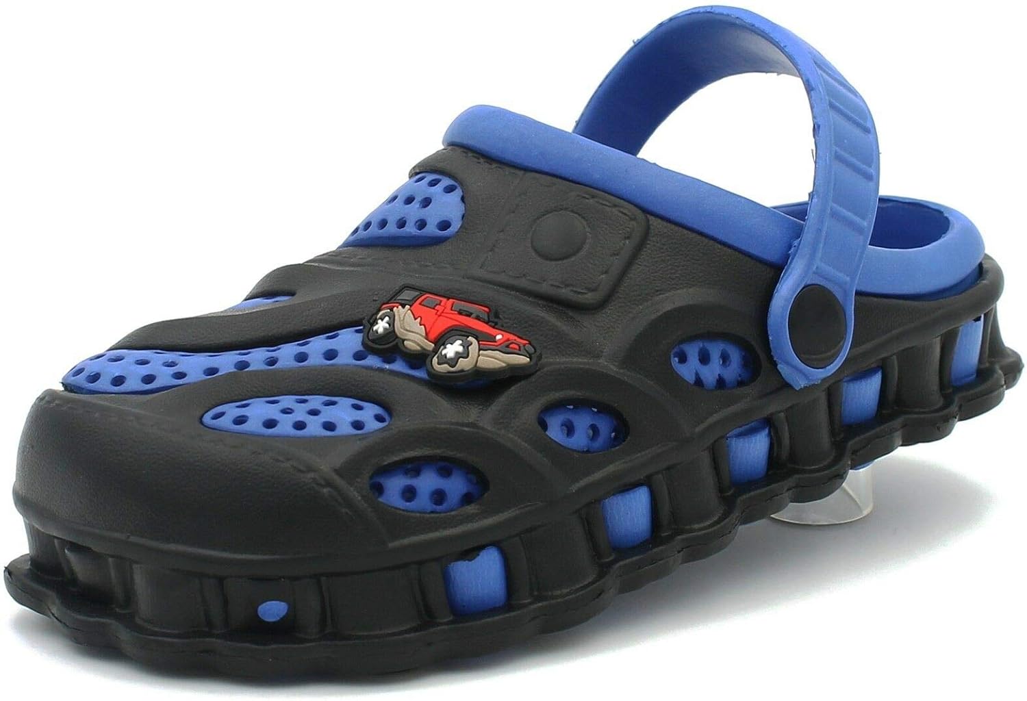 

Сабо Ameta Garden для мальчиков, детские тапочки для малышей, удобные слипоны, двухцветные шлепанцы, черный/синий