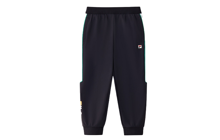 Детские вязаные спортивные штаны королевский синий FILA KIDS — фото 2