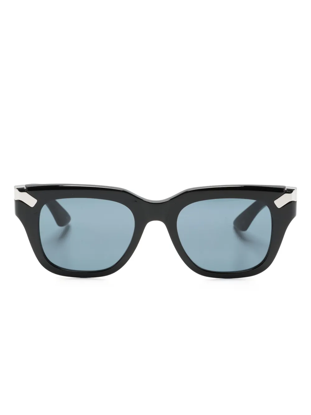 

Солнцезащитные очки трапециевидной формы Alexander McQueen Eyewear, черный