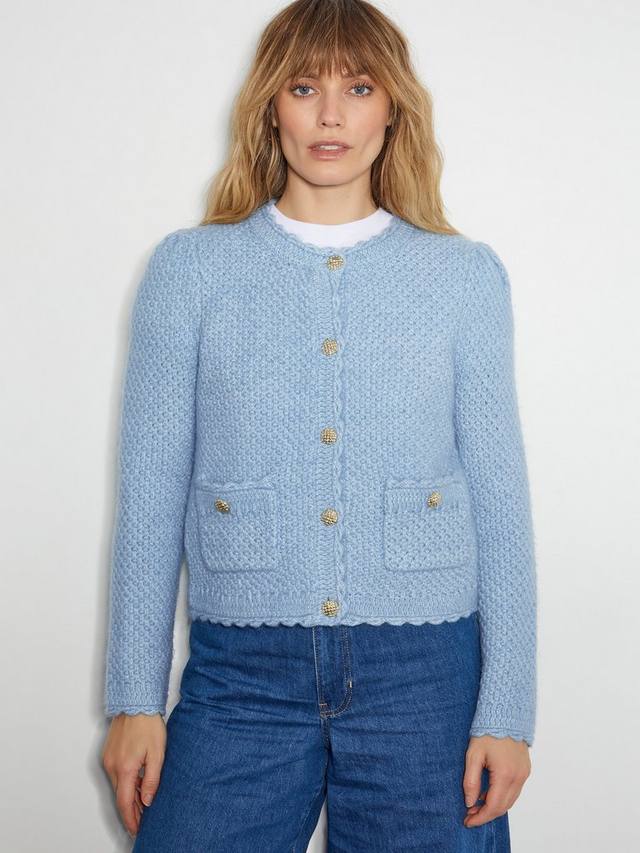 

Куртка с вышивкой суки Monsoon, цвет Pale Blue