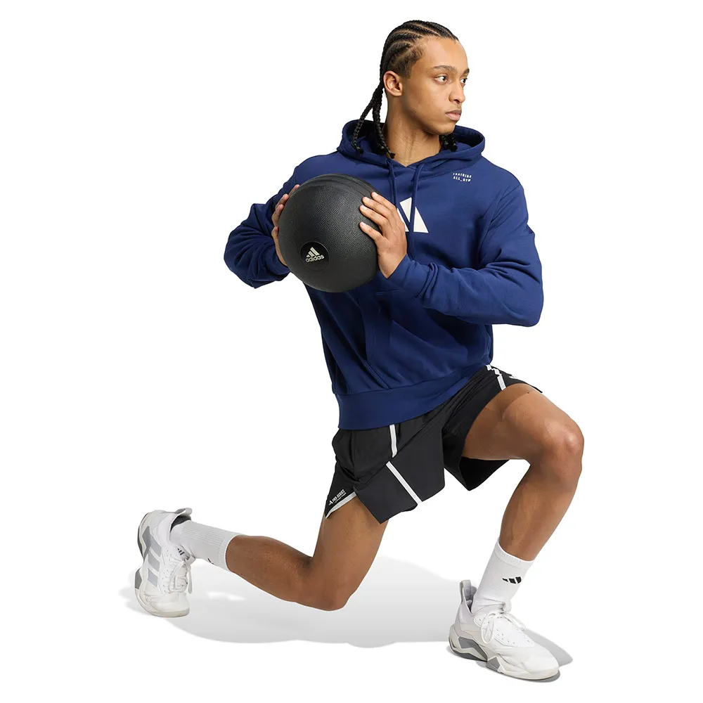 Худи adidas Category Training Graphic, синий — фото 3