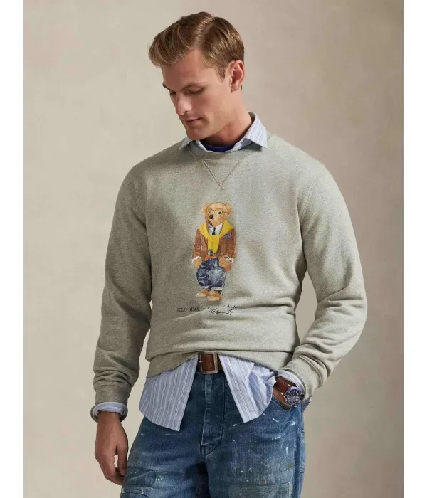 Сезонная толстовка classic fit Polo Ralph Lauren, серый