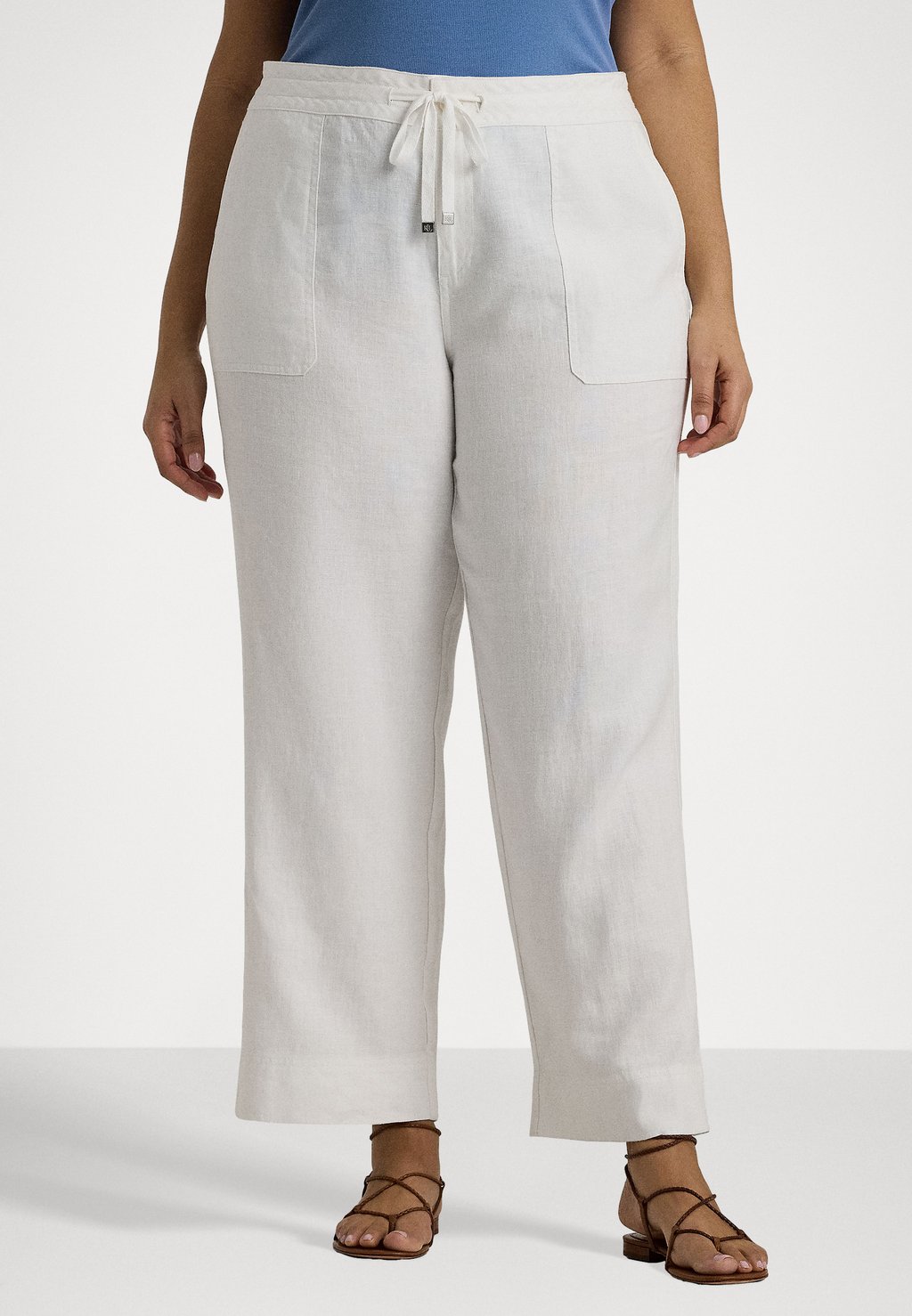 

Брюки LINEN DRAWCORD PANT Lauren Ralph Lauren Woman, белый