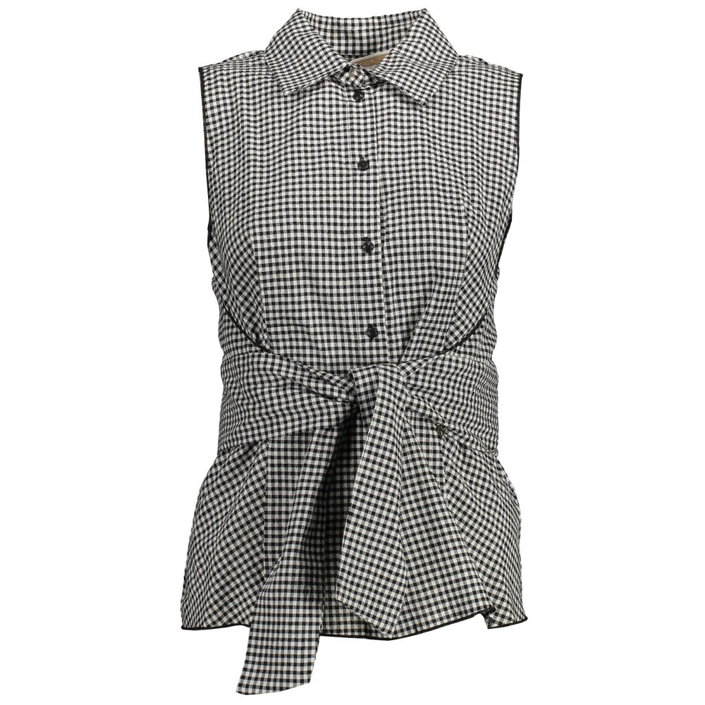 

Черная хлопковая рубашка Kocca, черный