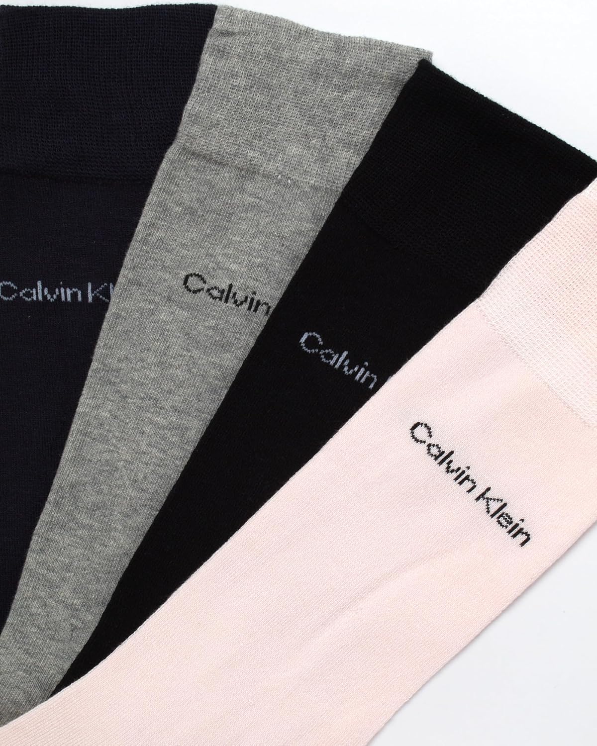 Мужские носки Calvin Klein под наряд - 8 пар дышащих рабочих носков из хлопковой смеси для мужчин, для повседневного делового и официального ношения, Pink Assorted — фото 4