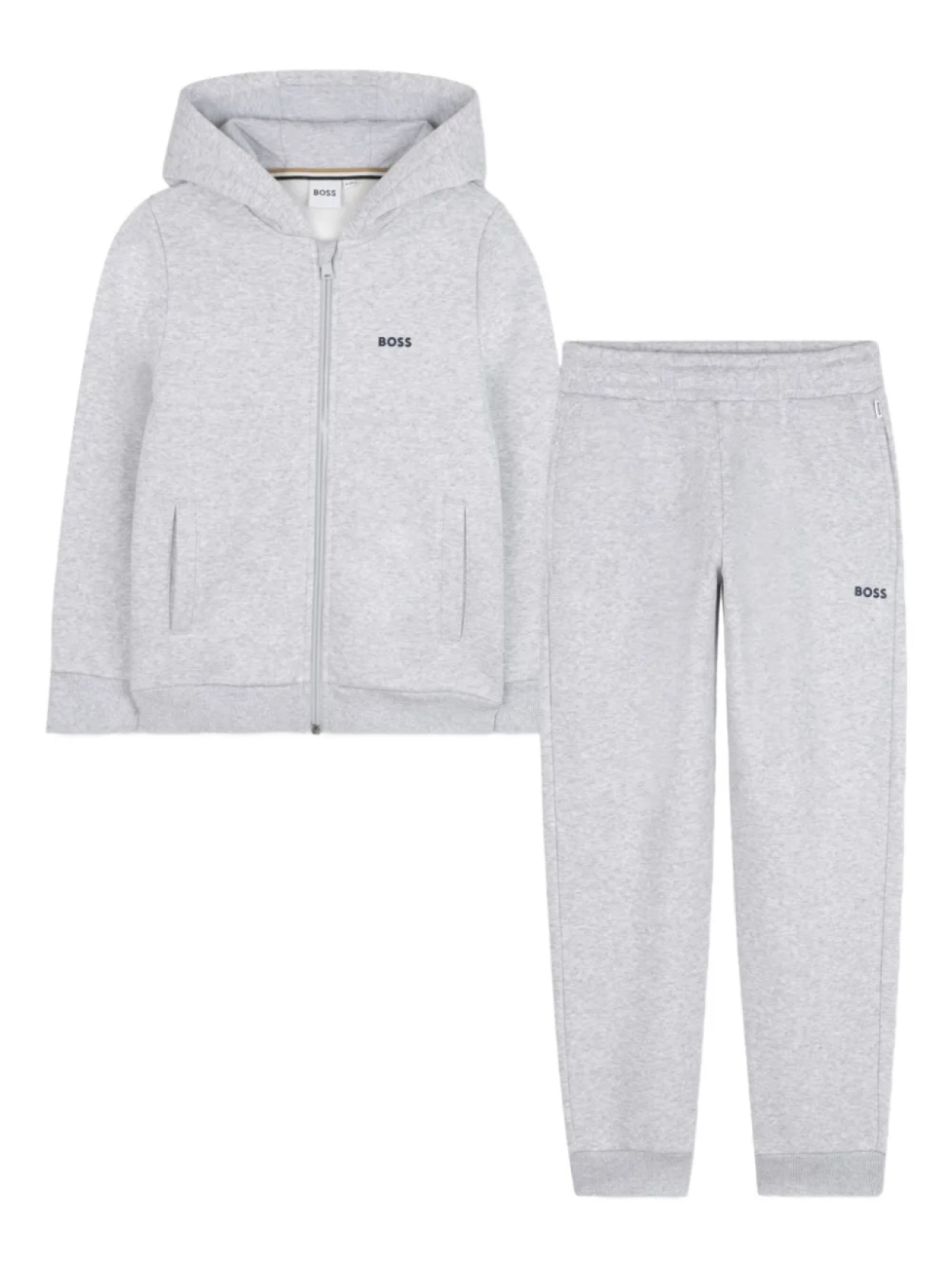 

BOSS Kidswear спортивный костюм с логотипом, серый