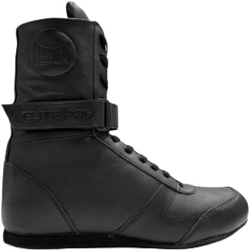 

Боксерские ботинки Geezers Elite Pro из кожи средней высоты Geezers Boxing, черный