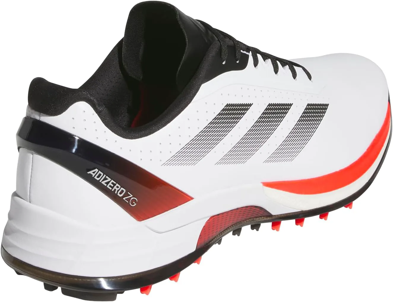Мужские гольф-кроссовки Adidas Adizero ZG без шипов, белый/красный/черный — фото 2