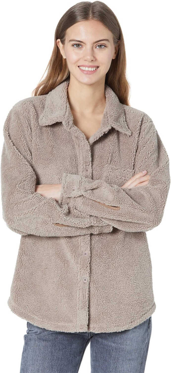 

Куртка Dylan by True Grit Sherpa Shirt Jacket Shacket, цвет Birch