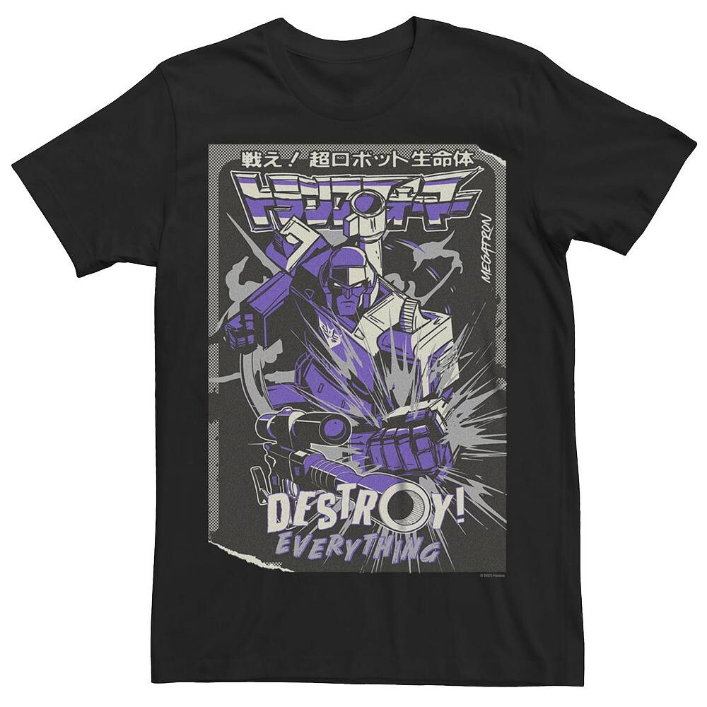 

Мужская футболка с рисунком Transformers Megatron Licensed Character, черный