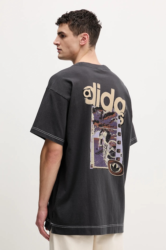 

Хлопковая футболка Adidas Originals, серый