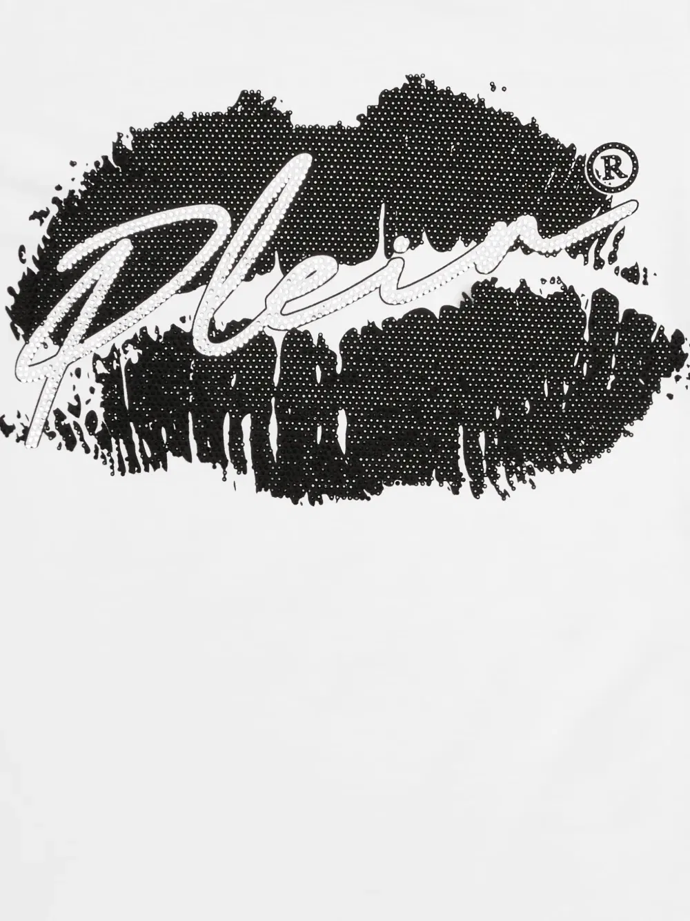 Платье-футболка Kiss Plein Philipp Plein Junior, белый — фото 3