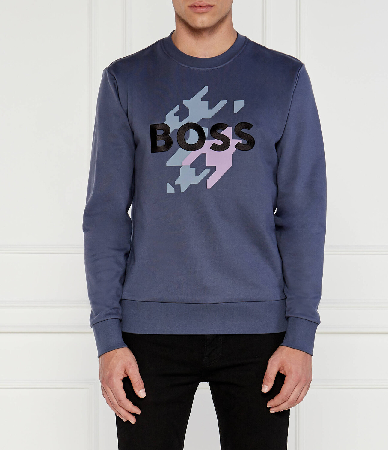 

Толстовка BOSS BLACK C-Soleri Regular Fit, темно-синий