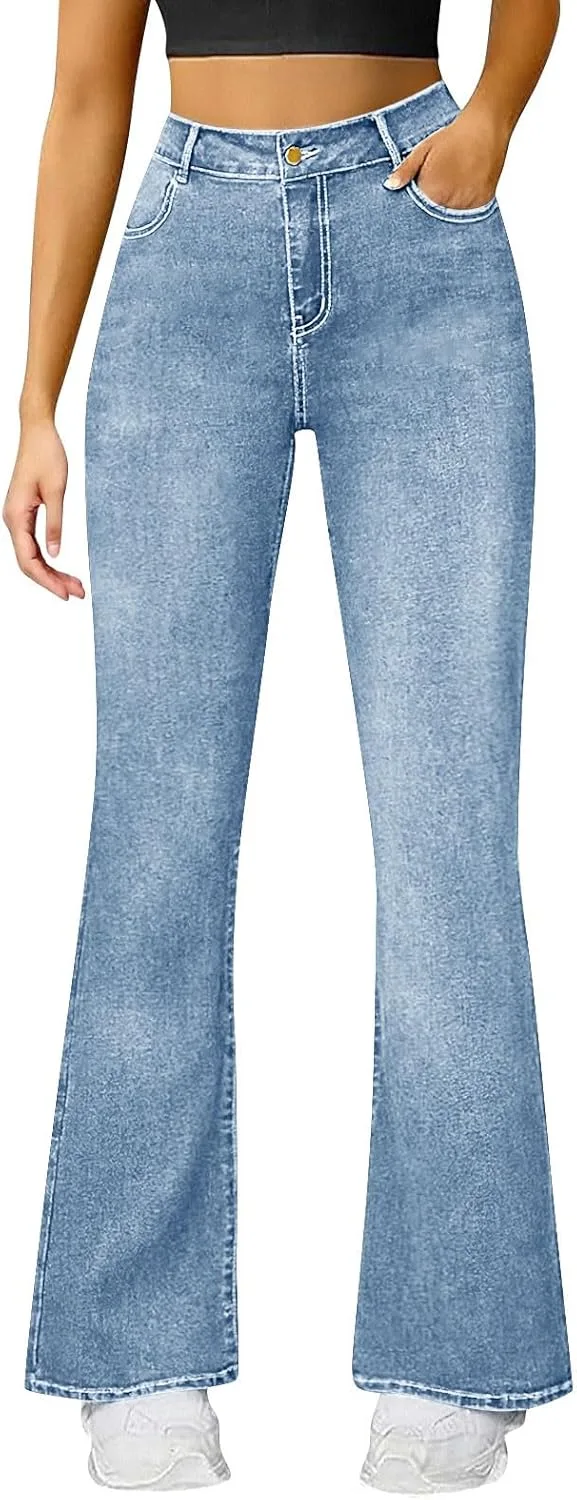 

Женские джинсы Mid Rise Flare Stretchy