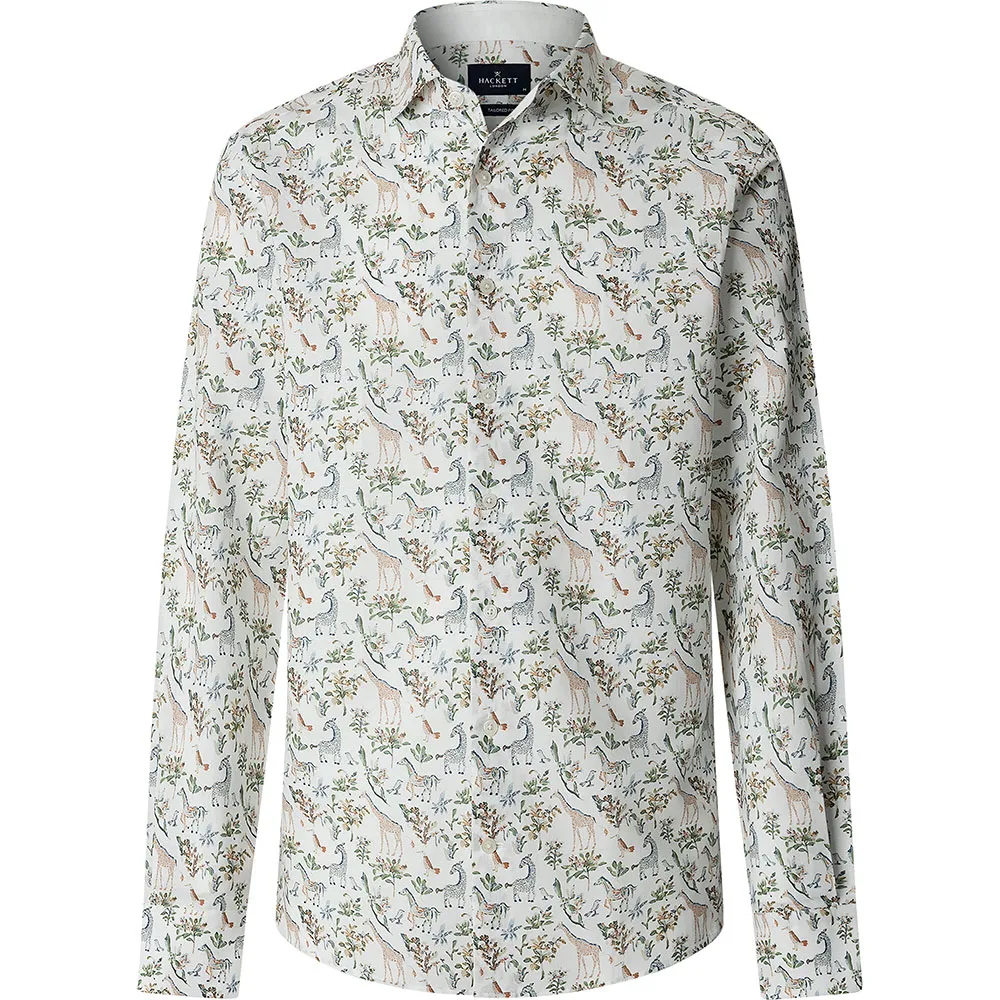 

Рубашка с длинным рукавом Hackett Fauna, бежевый