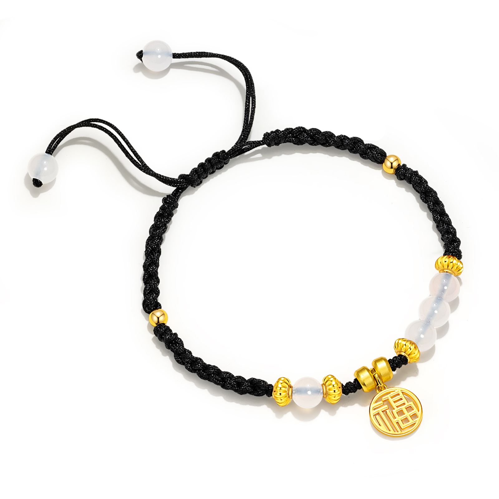 

Браслет из халцедона Jodie&Kevin унисекс Jodie＆Kevin, черный