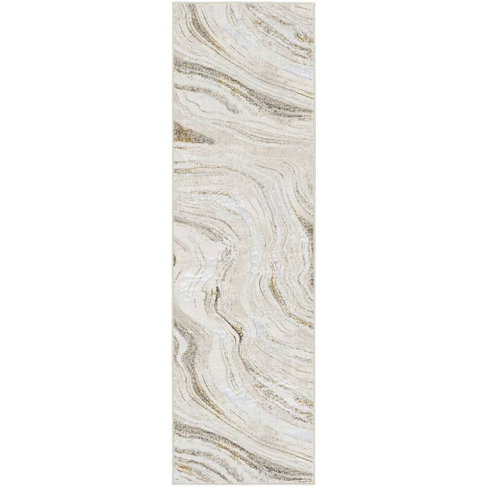 

Nourison Glam Modern Ripple Коврик для интерьера RugMarketPlace, цвет Grey Gold