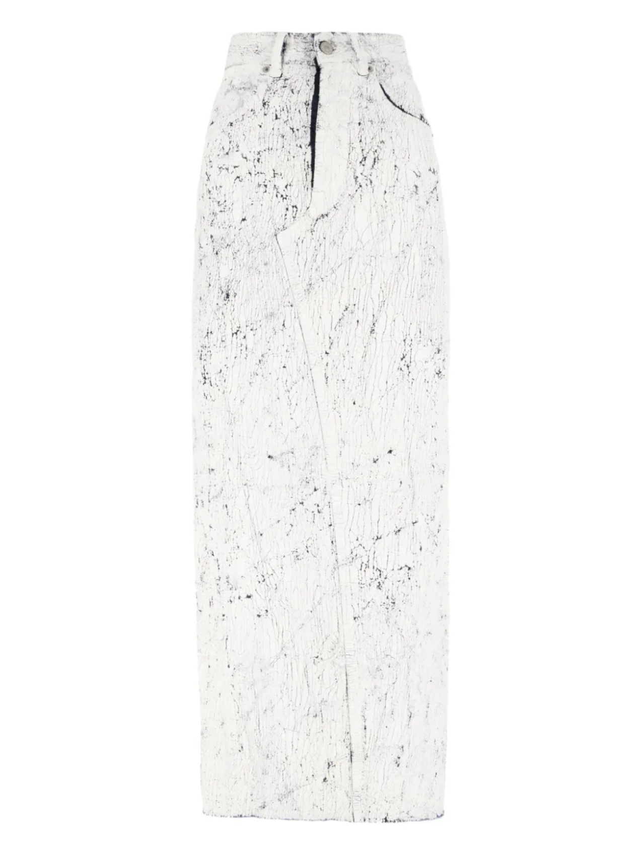 

Юбка миди с покрытием MM6 Maison Margiela, белый