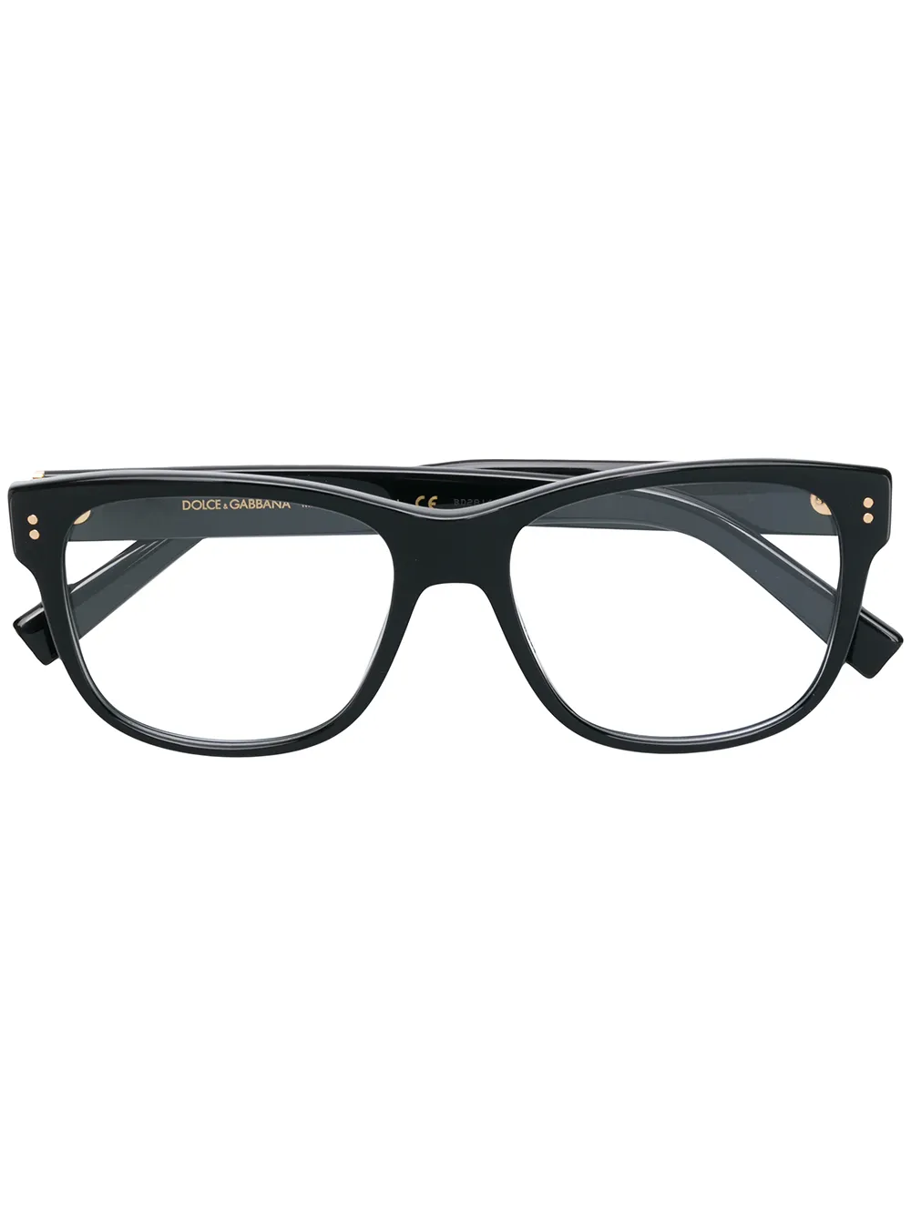 

Очки для зрения в квадратной оправе Dolce & Gabbana Eyewear, черный
