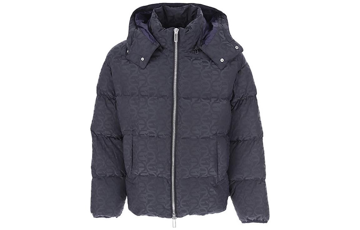 

Пуховик мужской темно-синий Emporio Armani, синий
