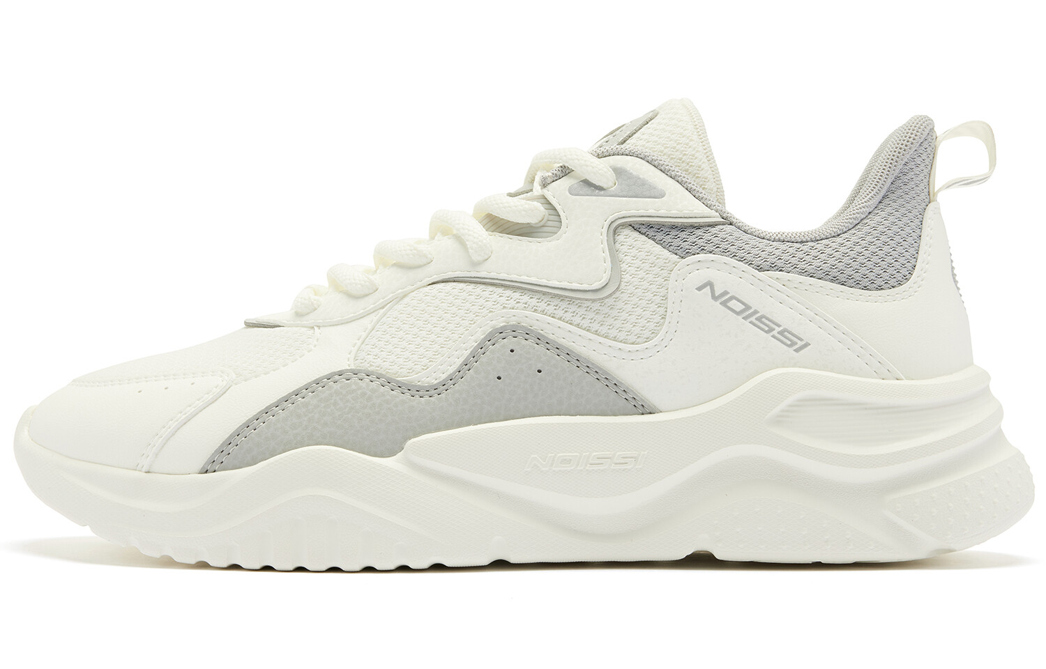 

Кроссовки QIAODAN Lifestyle Shoes Men Low-top White/Gray, белый/серый