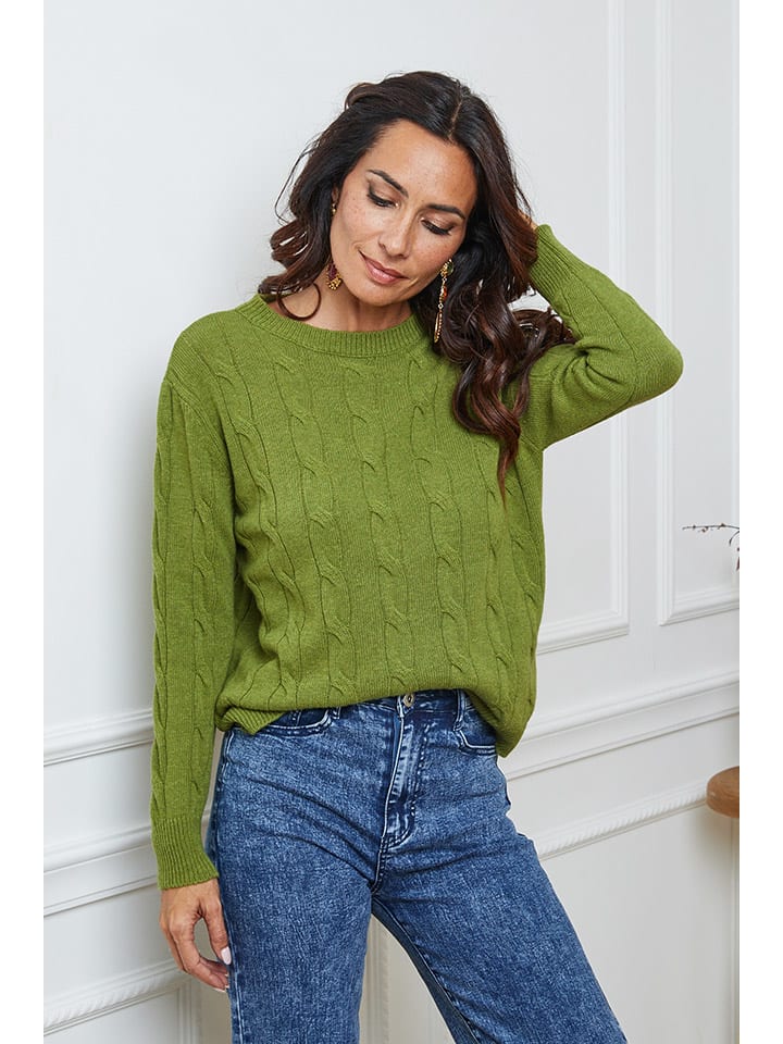 

So Cachemire Свитер "Кирем" зеленого цвета