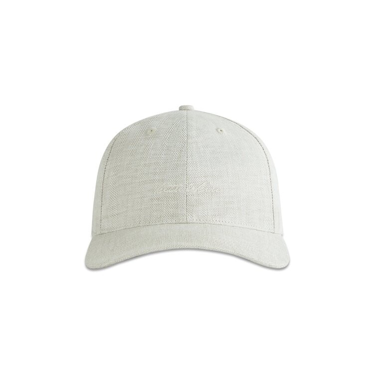 

Бейсболка Kith Herringbone Linen Aaron Cap, цвет Haze
