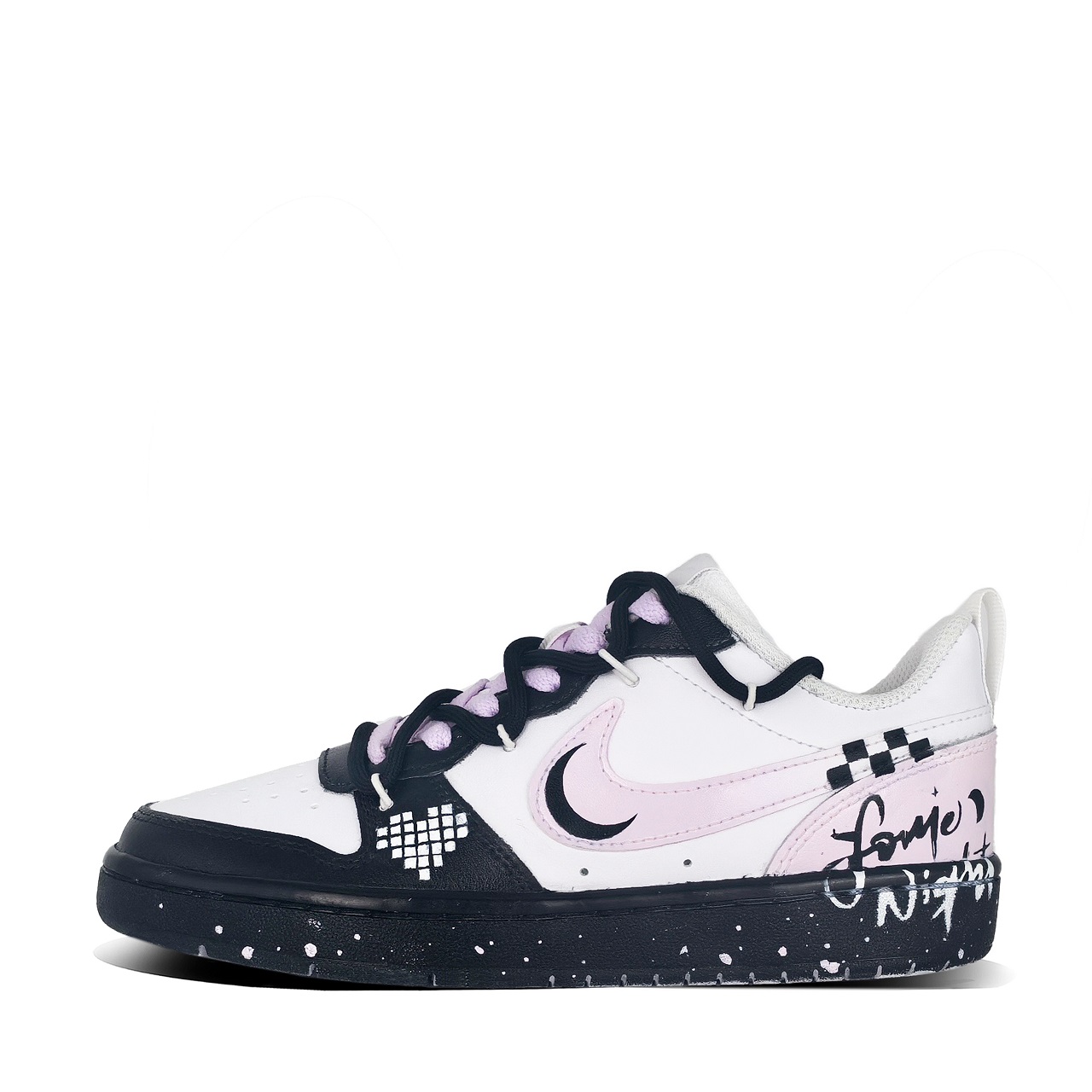 

Nike Кроссовки Court Borough 2 Vibrant And Free Cushioning Low top Skateboard Shoes Pink Purple Black