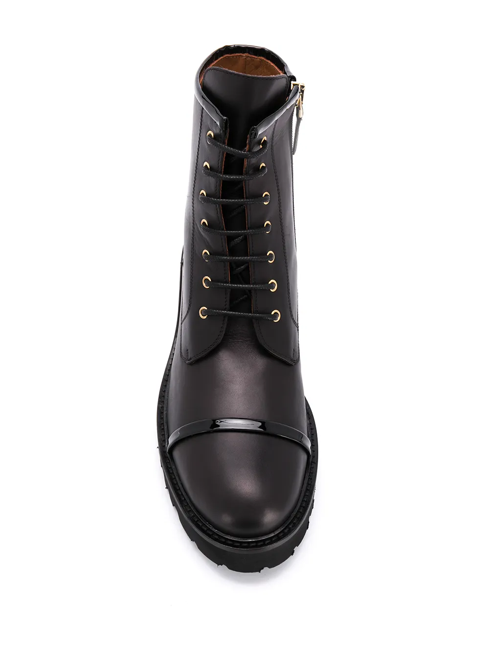 Массивные ботинки на шнуровке Malone Souliers, черный — фото 4