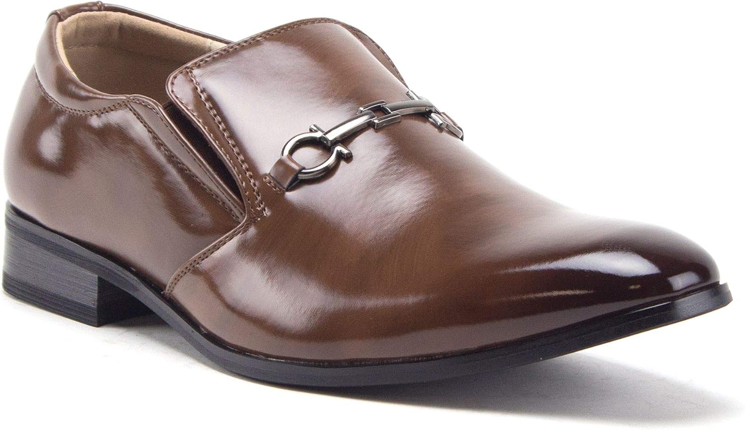 

Мужские классические мокасины с квадратным носком 99344, повседневная и деловая обувь Jazame, коричневый