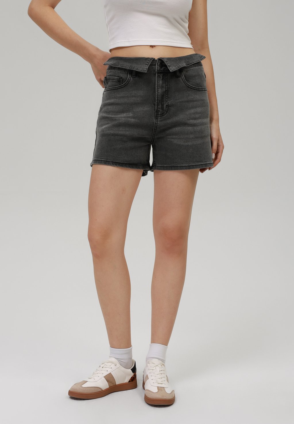 

Джинсовые шорты Even&Odd, цвет Washed Black