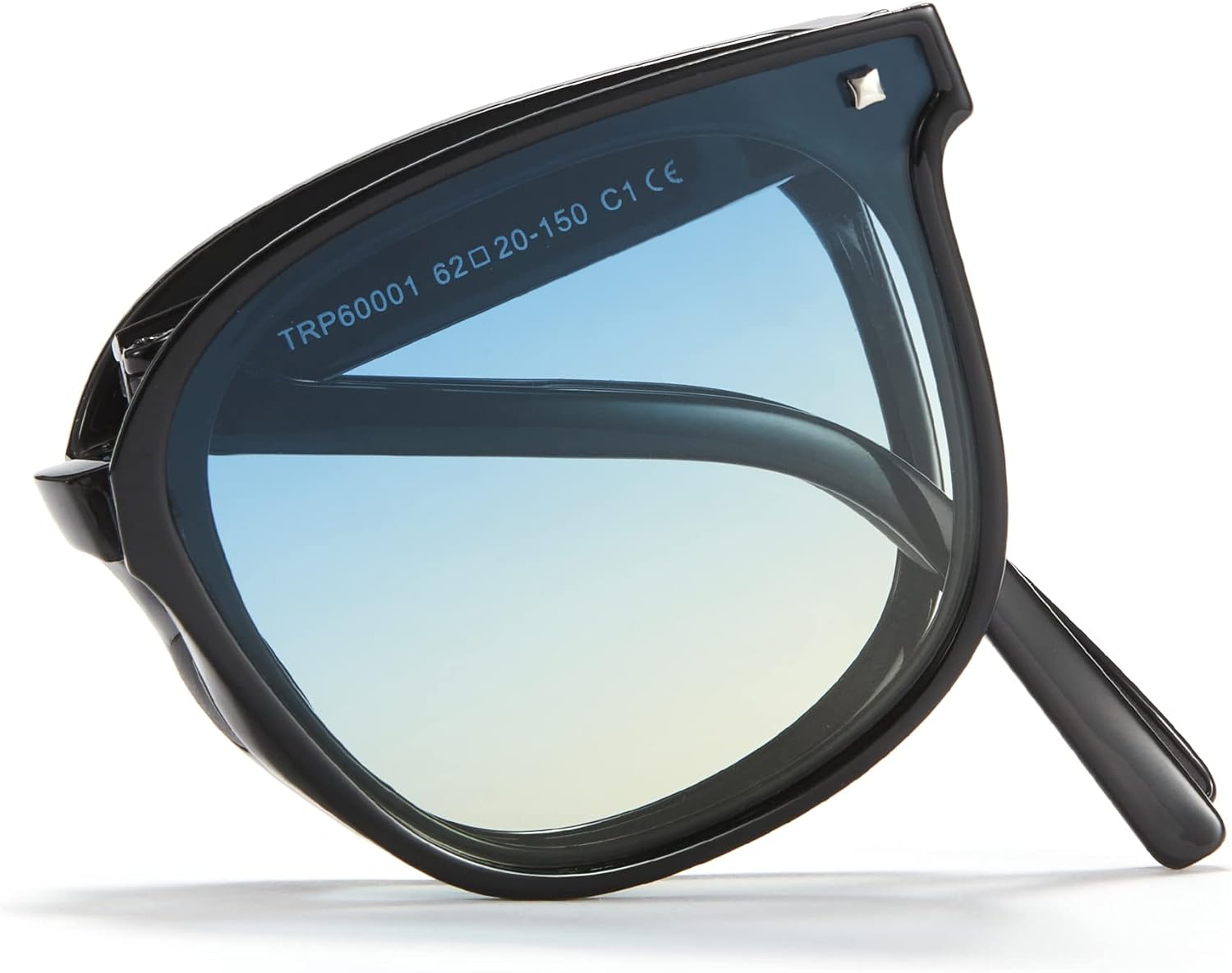 

Солнцезащитные очки Cyxus Trendy Polarized Folding Cat Eye для женщин и мужчин, защита от УФ-излучения UV400, антибликовое покрытие, материал TR90, сверхлегкие, складные, Black/ Blue-1801