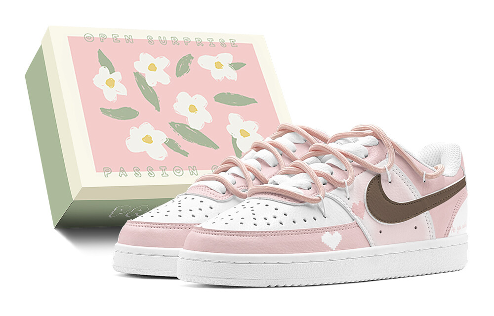 

Кроссовки Nike Court Vision 1 Skateboard Shoes Women's Low-Top White, Белый, Кроссовки Nike Court Vision 1 Skateboard Shoes Women's Low-Top White